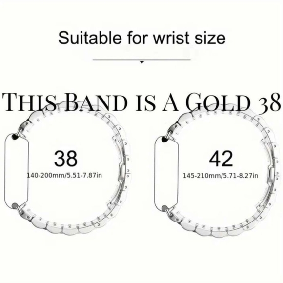 Stainless Steel Smart Watch Replacement Band 5.5-7.9in - Picture 5 of 7